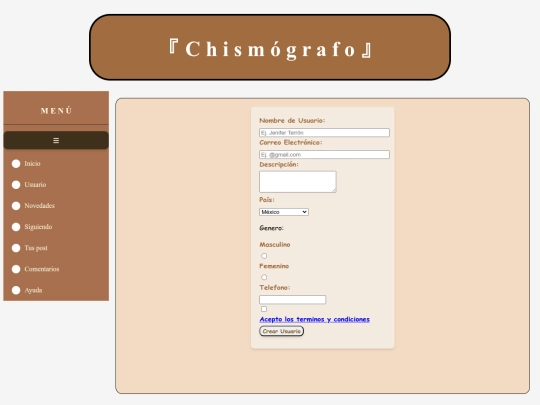 Usuario screenshot