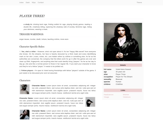 killerplayer/bio screenshot