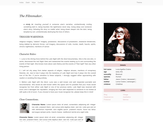 narrativeobsessed/bio screenshot