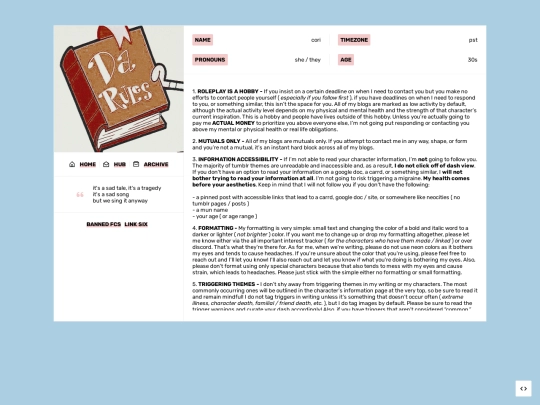 rules screenshot
