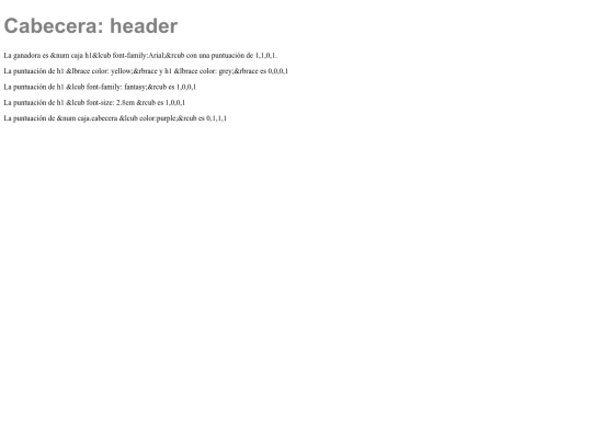 DECLARACIÓN DE ESTILOS CSS CON PRIORIDAD screenshot