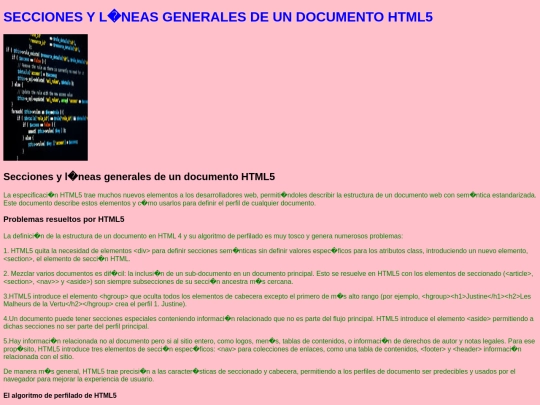 HTML5 screenshot