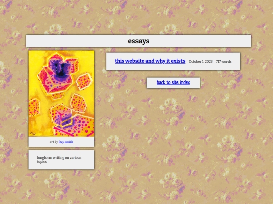 essays screenshot