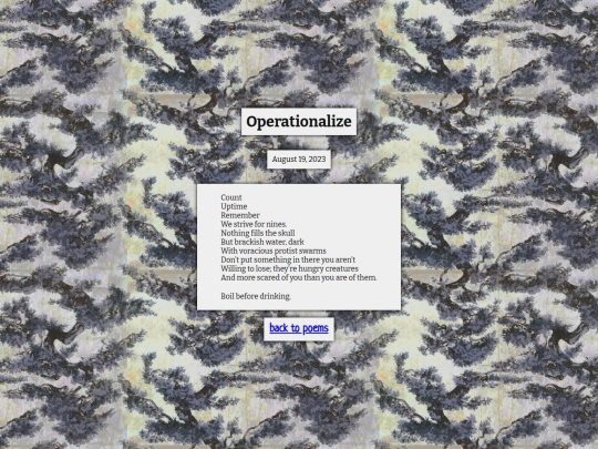 poems/operationalize screenshot