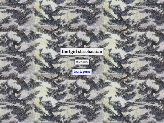poems/the-tgirl-st-sebastian screenshot