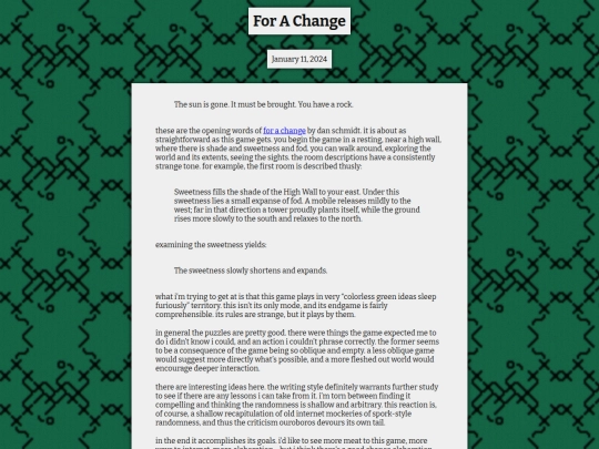 reviews/if/for-a-change screenshot