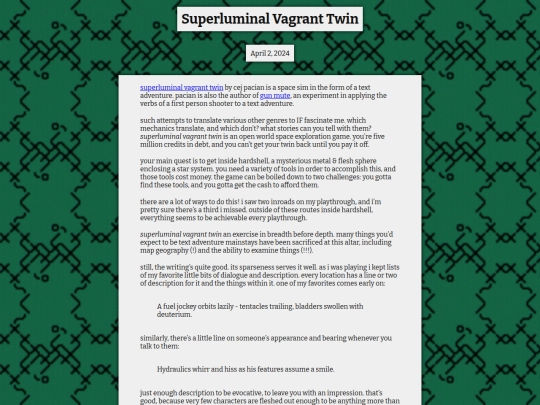 reviews/if/superluminal-vagrant-twin screenshot