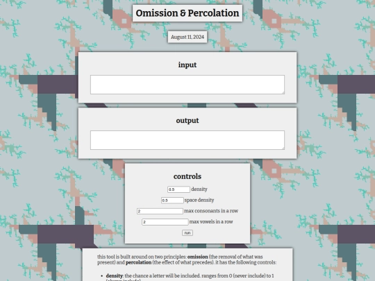 tools/textual/omission-and-percolation screenshot