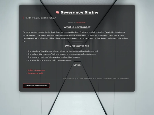 shrine-Severance screenshot