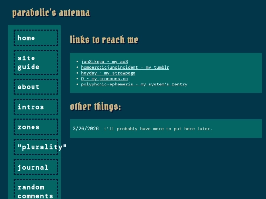 links screenshot