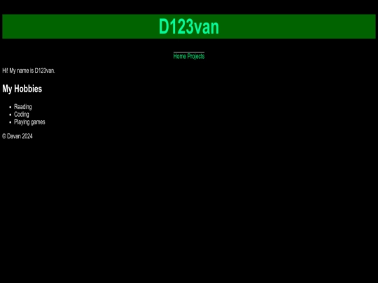 index screenshot