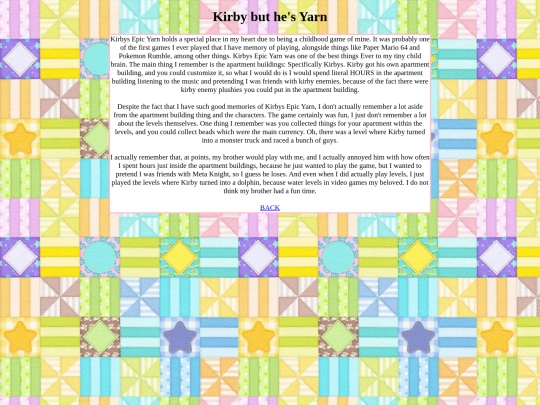 kirbysepicyarn screenshot