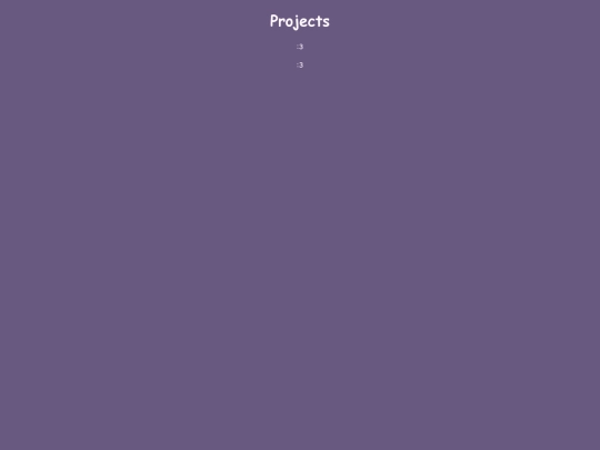 projects screenshot