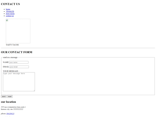 jansi.html/jansicontent.html/contact screenshot
