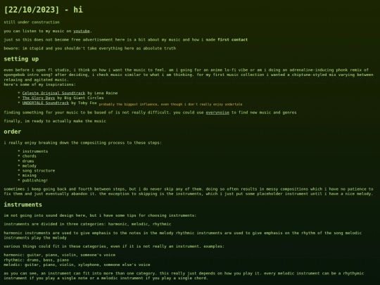 writings/hi screenshot