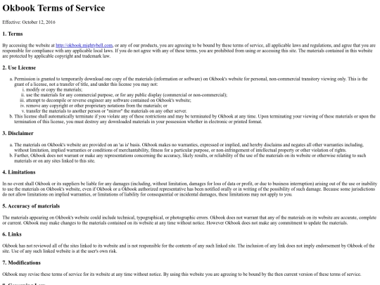 OkbookTerms screenshot