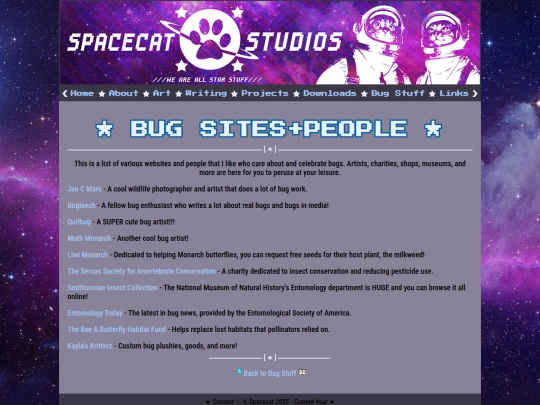 bugsites screenshot