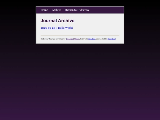blog/archive screenshot