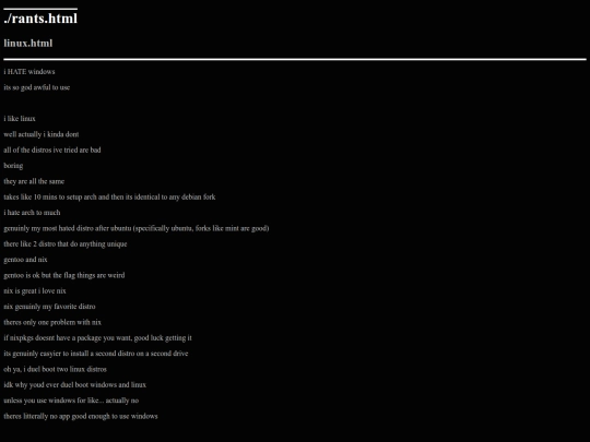 rants/linux screenshot