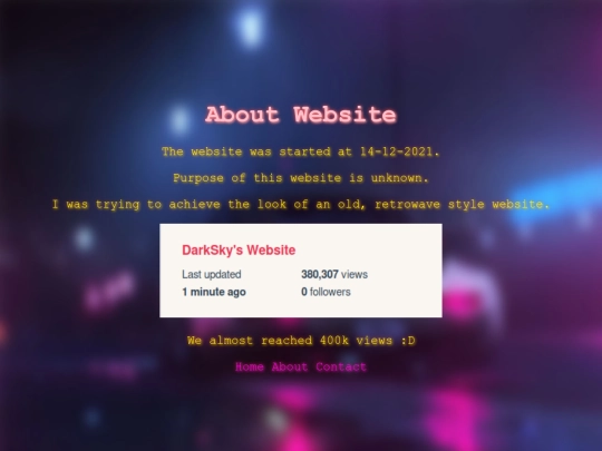 aboutsite screenshot