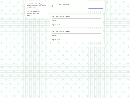 menu/blog screenshot