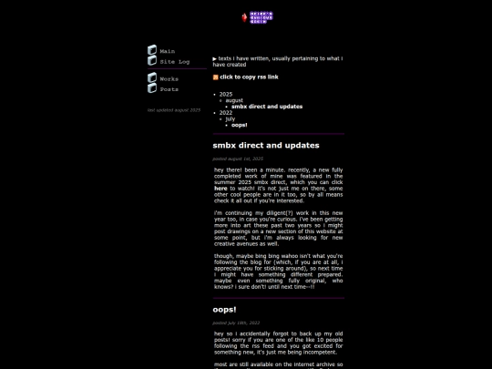 blog screenshot