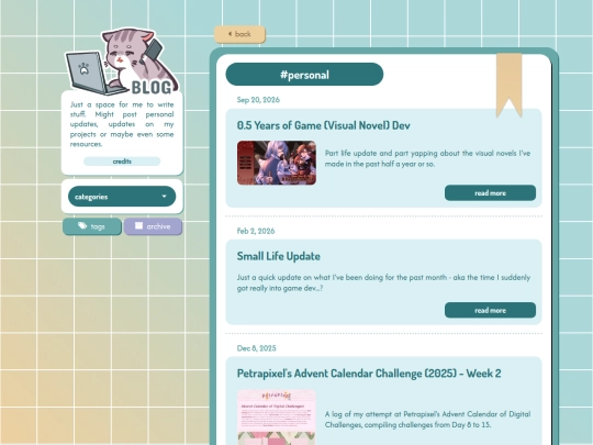 blog/tag/personal screenshot