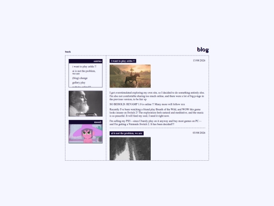 blog screenshot