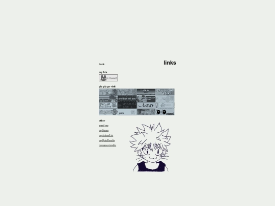 links screenshot