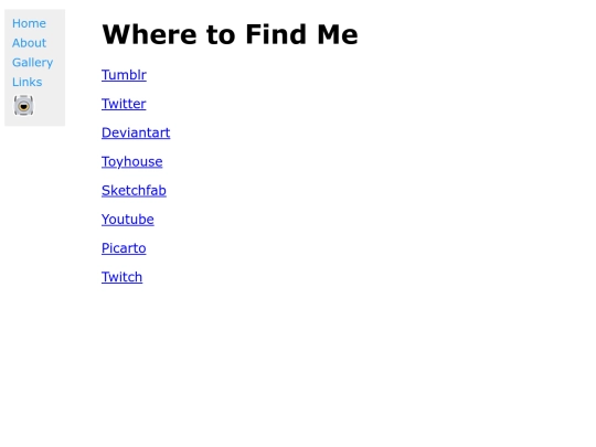links screenshot