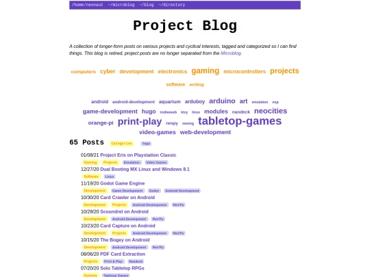 blog screenshot