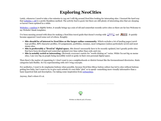 microblog/2022/exploring-neocities screenshot