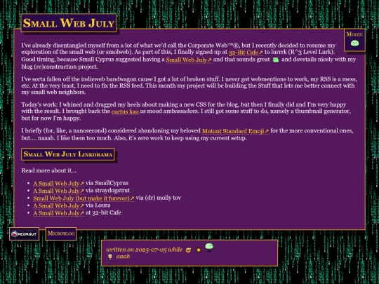 microblog/2025/2025-07-05-Small-Web-July screenshot