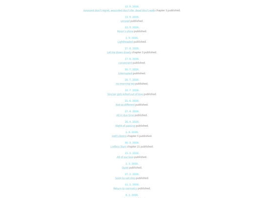 fanfictionupdates screenshot