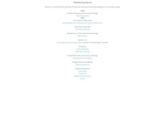 projects/finishedprojects screenshot