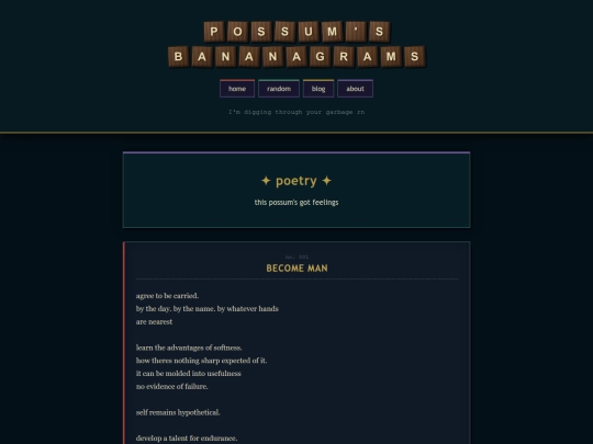 poetry screenshot