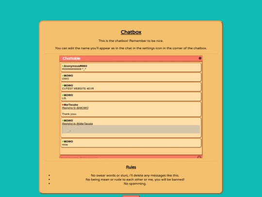 Chatbox Page/chatbox screenshot