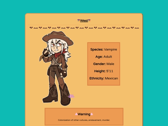 OCs/OC pages/west screenshot