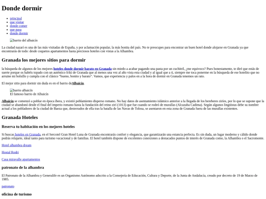 granada/dondedormir screenshot
