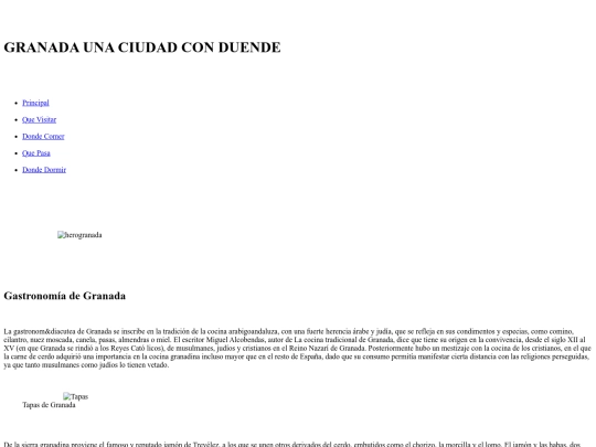 granada/quecomer screenshot