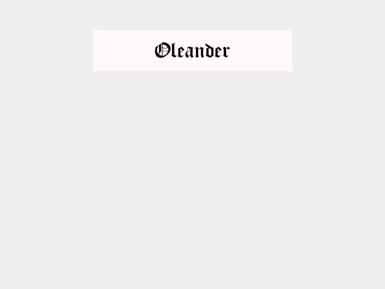 oleander screenshot