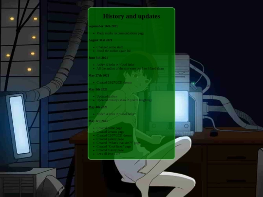 history screenshot