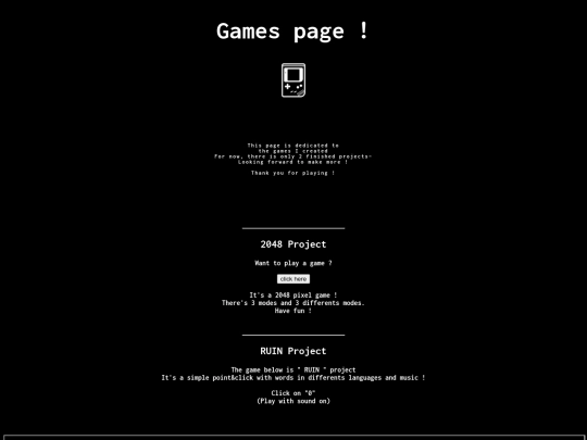 games screenshot
