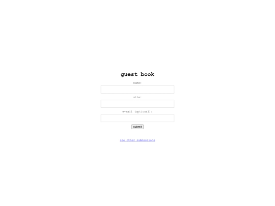 guest-book screenshot