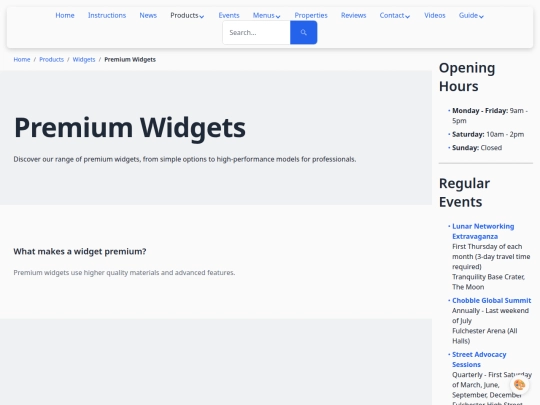 categories/premium-widgets screenshot