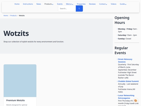 categories/wotzits screenshot