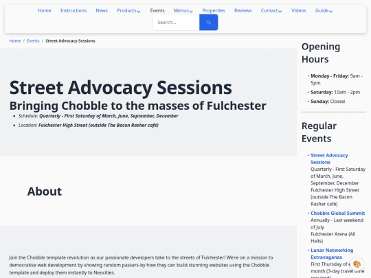 events/street-advocacy screenshot