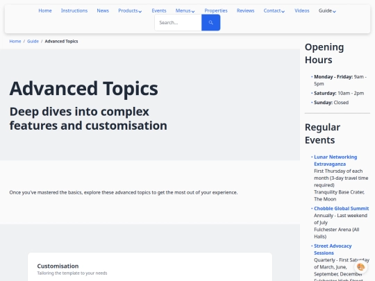 guide/advanced-topics screenshot