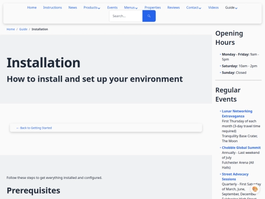 guide/getting-started/installation screenshot