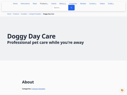 products/doggy-day-care/reviews screenshot